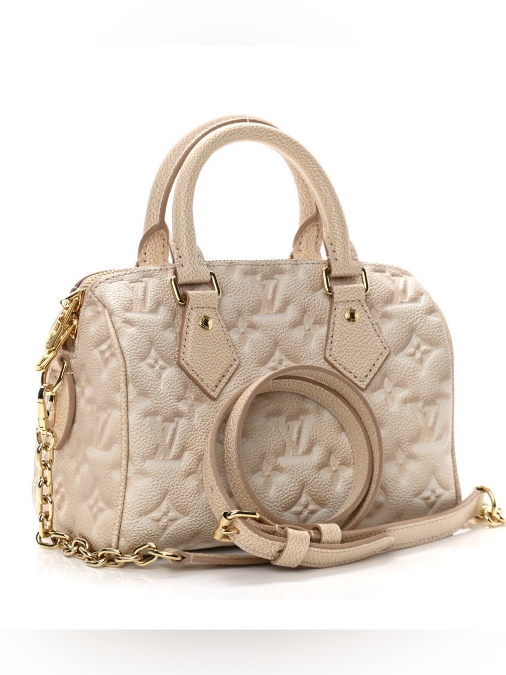 NEW Louis Vuitton Empreinte Monogram Summer Stardust Bandouliere 20 Beige Clair